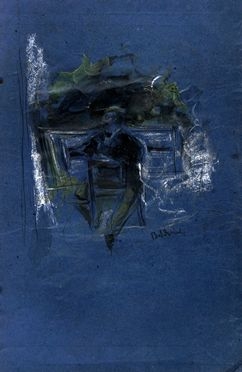  Giovanni Boldini  (Ferrara, 1842 - Parigi, 1931) [attribuito a] : Ritratto di Telemaco Signorini.  - Asta Grafica & Libri - Libreria Antiquaria Gonnelli - Casa d'Aste - Gonnelli Casa d'Aste