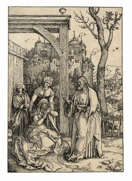  Albrecht Dürer  (Norimberga, 1471 - Norimberga, 1528) : Cristo si congeda dalla madre.  - Auction Graphics & Books - Libreria Antiquaria Gonnelli - Casa d'Aste - Gonnelli Casa d'Aste