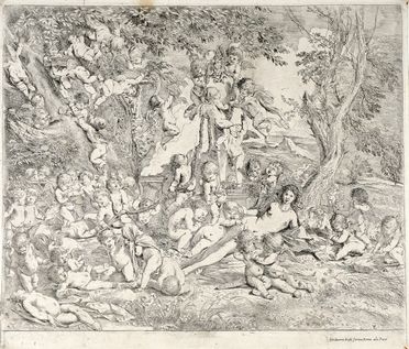  Pietro Testa  (Lucca, 1611 - Roma, 1650) : Venere adagiata fra vari putti.  - Auction Graphics & Books - Libreria Antiquaria Gonnelli - Casa d'Aste - Gonnelli Casa d'Aste