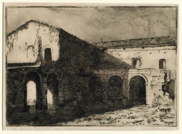  Umberto Prencipe  (Napoli, 1879 - Roma, 1962) : Ombre di monastero.  - Auction Graphics & Books - Libreria Antiquaria Gonnelli - Casa d'Aste - Gonnelli Casa d'Aste