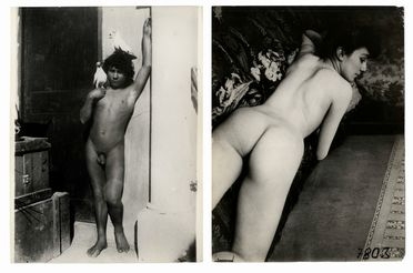  Wilhelm (von) Gloeden  (Wismar, 1856 - Taormina, 1931) : 6 ritratti di nudi maschili e femminili.  - Asta Grafica & Libri - Libreria Antiquaria Gonnelli - Casa d'Aste - Gonnelli Casa d'Aste