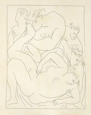  Pablo Picasso  (Malaga, 1881 - Mougins, 1973) : Eurydice pique par un Serpent.  - Auction Graphics & Books - Libreria Antiquaria Gonnelli - Casa d'Aste - Gonnelli Casa d'Aste