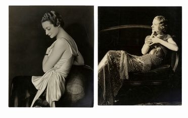  D'Ora Madame : Quattro fotografie di modelle in abiti da sera.  - Asta Grafica & Libri - Libreria Antiquaria Gonnelli - Casa d'Aste - Gonnelli Casa d'Aste