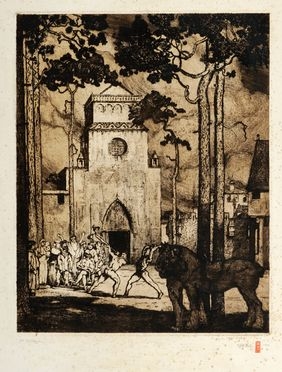  Guido Balsamo Stella  (Torino, 1882 - Asolo, 1941) : Il giudizio.  - Auction Graphics & Books - Libreria Antiquaria Gonnelli - Casa d'Aste - Gonnelli Casa d'Aste