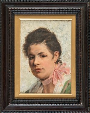  Francesco Vinea  (Forl, 1845 - Firenze, 1902) : Figura femminile.  - Auction Graphics & Books - Libreria Antiquaria Gonnelli - Casa d'Aste - Gonnelli Casa d'Aste