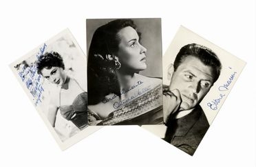 Raccolta di 25 fotografie autografate di attori e cantanti italiani.  - Asta Grafica & Libri - Libreria Antiquaria Gonnelli - Casa d'Aste - Gonnelli Casa d'Aste