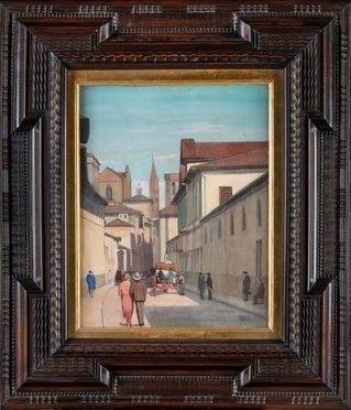  Gennaro Ricci  (Napoli, 1891 - Pesaro, 1935) : Strada di citt.  - Auction Graphics & Books - Libreria Antiquaria Gonnelli - Casa d'Aste - Gonnelli Casa d'Aste