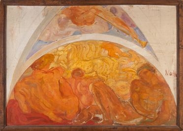  Emilio Notte  (Ceglie Massapica, 1891 - Napoli, 1982) : Studio allegorico per decorazione.  - Asta Grafica & Libri - Libreria Antiquaria Gonnelli - Casa d'Aste - Gonnelli Casa d'Aste
