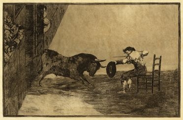  Francisco Goya y Lucientes  (Fuendetodos, 1746 - Bordeaux, 1828) : Temeridad de Martincho en la Plaza de Zaragoza.  - Asta Grafica & Libri - Libreria Antiquaria Gonnelli - Casa d'Aste - Gonnelli Casa d'Aste