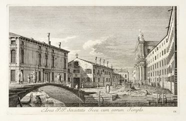  Antonio Visentini  (Venezia, 1688 - 1782) : Area P.P. Societatis Iesu cum eorum Templo / Campo dei Gesuiti.  - Auction Graphics & Books - Libreria Antiquaria Gonnelli - Casa d'Aste - Gonnelli Casa d'Aste