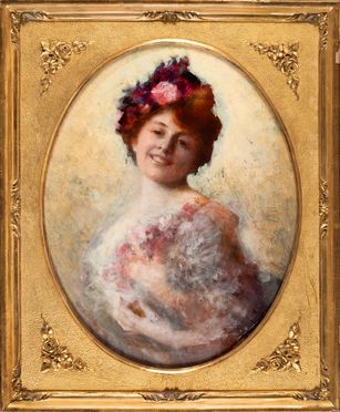  Anonimo del XX secolo : Ritratto femminile.  - Asta Grafica & Libri - Libreria Antiquaria Gonnelli - Casa d'Aste - Gonnelli Casa d'Aste