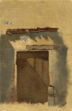  Vincenzo Cabianca  (Verona, 1827 - Roma, 1902) : La porta.  - Asta Grafica & Libri - Libreria Antiquaria Gonnelli - Casa d'Aste - Gonnelli Casa d'Aste