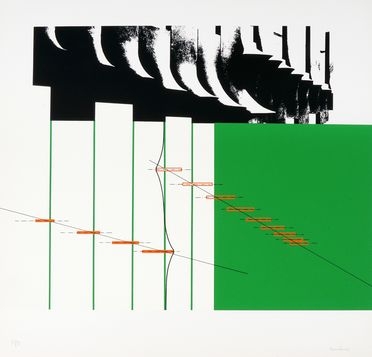  Agostino Bonalumi  (Vimercate, 1935 - Desio, 2013) : Struttura e verde.  - Auction Graphics & Books - Libreria Antiquaria Gonnelli - Casa d'Aste - Gonnelli Casa d'Aste