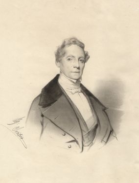  Pierre Senties  (1801) : Ritratto maschile.  - Asta Grafica & Libri - Libreria Antiquaria Gonnelli - Casa d'Aste - Gonnelli Casa d'Aste