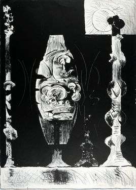  Graham Sutherland  (Londra, 1903 - Mentone, 1980) : Composizione.  - Asta Grafica & Libri - Libreria Antiquaria Gonnelli - Casa d'Aste - Gonnelli Casa d'Aste