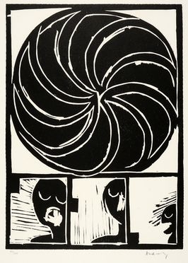  Pierre Alechinsky  (Bruxelles, 1927) : Senza titolo.  - Auction Graphics & Books - Libreria Antiquaria Gonnelli - Casa d'Aste - Gonnelli Casa d'Aste