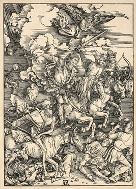  Albrecht Dürer  (Norimberga, 1471 - Norimberga, 1528) [da] : I quattro cavalieri dell'Apocalisse.  - Asta Grafica & Libri - Libreria Antiquaria Gonnelli - Casa d'Aste - Gonnelli Casa d'Aste