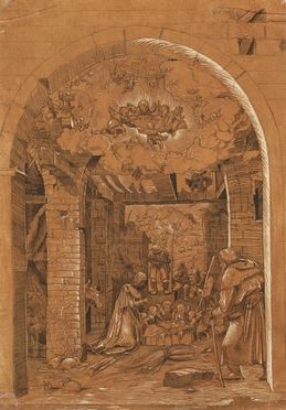  Johann Gottlieb Prestel  (Bad Grönenbach, 1739 - Francoforte sul Meno, 1808) : Adorazione dei pastori.  - Asta Grafica & Libri - Libreria Antiquaria Gonnelli - Casa d'Aste - Gonnelli Casa d'Aste