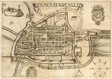 Nova civitas Callii.  Cesare Orlandi  - Asta Grafica & Libri - Libreria Antiquaria Gonnelli - Casa d'Aste - Gonnelli Casa d'Aste