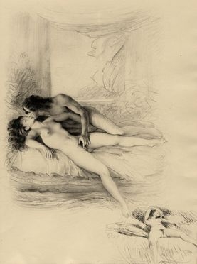  Anonimo del XX secolo : Scena erotica.  - Auction Graphics & Books - Libreria Antiquaria Gonnelli - Casa d'Aste - Gonnelli Casa d'Aste
