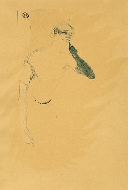  Henri (de) Toulouse-Lautrec  (Albi, 1864 - Malrom, 1901) : Yvette Guilbert.  - Auction Graphics & Books - Libreria Antiquaria Gonnelli - Casa d'Aste - Gonnelli Casa d'Aste
