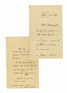  Massenet Jules : Lettera autografa firmata.  - Asta Grafica & Libri - Libreria Antiquaria Gonnelli - Casa d'Aste - Gonnelli Casa d'Aste