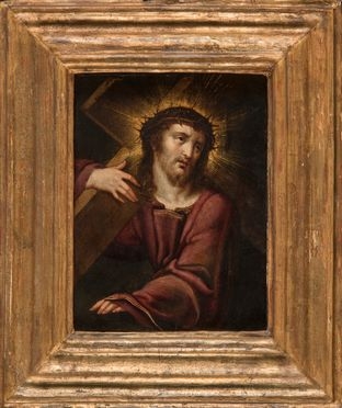  Anonimo del XVII secolo : Cristo portacroce.  - Asta Grafica & Libri - Libreria Antiquaria Gonnelli - Casa d'Aste - Gonnelli Casa d'Aste