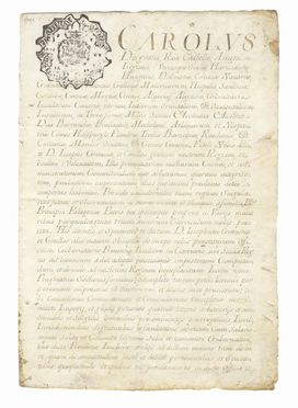  Carlo II di Spagna Carlo : Firma autografa su documento pergamenaceo.  - Asta Grafica & Libri - Libreria Antiquaria Gonnelli - Casa d'Aste - Gonnelli Casa d'Aste