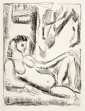  Georges Rouault  (Paris, 1871 - 1958) : Femme nue.  - Asta Grafica & Libri - Libreria Antiquaria Gonnelli - Casa d'Aste - Gonnelli Casa d'Aste