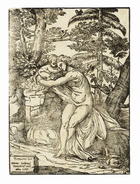  Nicolò Boldrini  (Vicenza (?), ) : Venere e Cupido  - Asta Grafica & Libri - Libreria Antiquaria Gonnelli - Casa d'Aste - Gonnelli Casa d'Aste