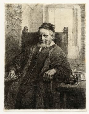  Rembrandt Harmenszoon van Rijn  (Leida, 1606 - Amsterdam, 1669) : Jan Lutma, orafo.  - Asta Grafica & Libri - Libreria Antiquaria Gonnelli - Casa d'Aste - Gonnelli Casa d'Aste
