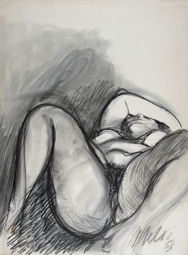  Anonimo del XX secolo : Nudo femminile.  - Auction Graphics & Books - Libreria Antiquaria Gonnelli - Casa d'Aste - Gonnelli Casa d'Aste