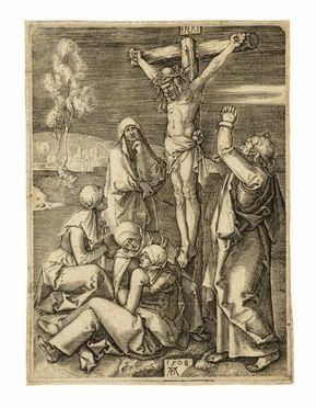  Albrecht Dürer  (Norimberga, 1471 - Norimberga, 1528) [da] : Crocefissione con dolenti.  - Asta Grafica & Libri - Libreria Antiquaria Gonnelli - Casa d'Aste - Gonnelli Casa d'Aste