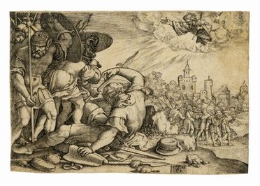  Georg Pencz  (Westheim,  - Königsberg o Lipsia, 1550) : La conversione di San Paolo.  - Auction Graphics & Books - Libreria Antiquaria Gonnelli - Casa d'Aste - Gonnelli Casa d'Aste