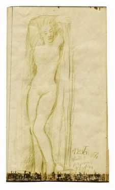  Antonio Berti  (San Piero a Sieve, 1904 - Sesto Fiorentino, 1990) : Nudo femminile.  - Asta Grafica & Libri - Libreria Antiquaria Gonnelli - Casa d'Aste - Gonnelli Casa d'Aste