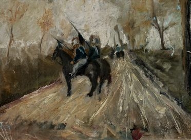  Anonimo del XIX secolo : Studio di soldati a cavallo.  - Auction Graphics & Books - Libreria Antiquaria Gonnelli - Casa d'Aste - Gonnelli Casa d'Aste