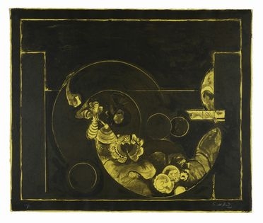  Graham Sutherland  (Londra, 1903 - Mentone, 1980) : Composizione.  - Asta Grafica & Libri - Libreria Antiquaria Gonnelli - Casa d'Aste - Gonnelli Casa d'Aste