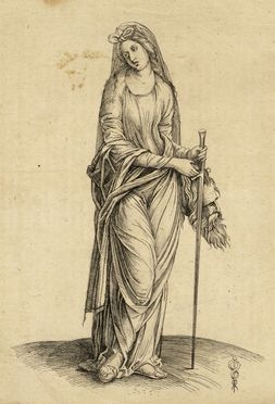  Jacopo De Barbari  (Venezia, 1450 - Malines (Belgio), 1516) [da] : Giuditta con la testa di Oloferne.  - Asta Grafica & Libri - Libreria Antiquaria Gonnelli - Casa d'Aste - Gonnelli Casa d'Aste