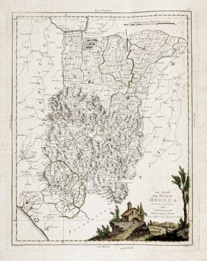  Antonio Zatta  (Venezia, 1757 - 1797) : Gli Stati del Duca di Modena di nuova projezione.  - Auction Graphics & Books - Libreria Antiquaria Gonnelli - Casa d'Aste - Gonnelli Casa d'Aste