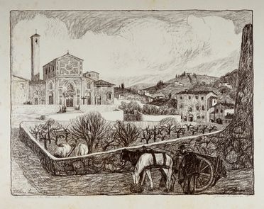  Guido Colucci  (Napoli, 1877 - Roma, 1949) : San Felice a Ema.  - Auction Graphics & Books - Libreria Antiquaria Gonnelli - Casa d'Aste - Gonnelli Casa d'Aste