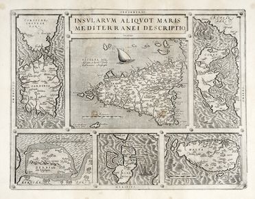  Abraham Ortelius  (Anversa, 1527 - 1598) : Insularum aliquot Maris Mediterranei Descriptio.  - Asta Grafica & Libri - Libreria Antiquaria Gonnelli - Casa d'Aste - Gonnelli Casa d'Aste