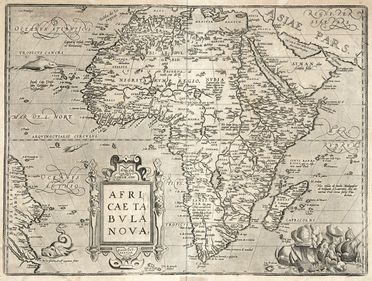  Abraham Ortelius  (Anversa, 1527 - 1598) : Africae Tabula Nova / Edita Antverpiae 1570.  - Asta Grafica & Libri - Libreria Antiquaria Gonnelli - Casa d'Aste - Gonnelli Casa d'Aste