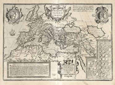  Abraham Ortelius  (Anversa, 1527 - 1598) : Romani Imperii Imago.  - Auction Graphics & Books - Libreria Antiquaria Gonnelli - Casa d'Aste - Gonnelli Casa d'Aste