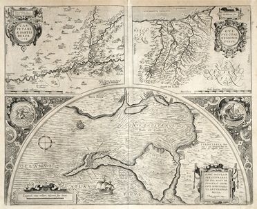  Abraham Ortelius  (Anversa, 1527 - 1598) : Lotto di due carte geografiche della Spagna  - Auction Graphics & Books - Libreria Antiquaria Gonnelli - Casa d'Aste - Gonnelli Casa d'Aste