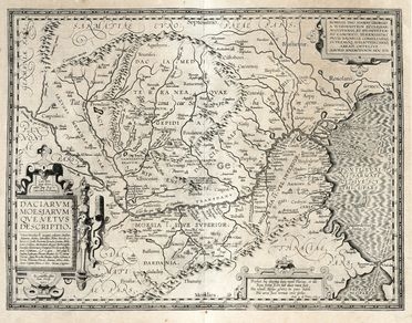  Abraham Ortelius  (Anversa, 1527 - 1598) : Lotto di quattro carte Romania, Bulgaria, Ungheria.  - Auction Graphics & Books - Libreria Antiquaria Gonnelli - Casa d'Aste - Gonnelli Casa d'Aste