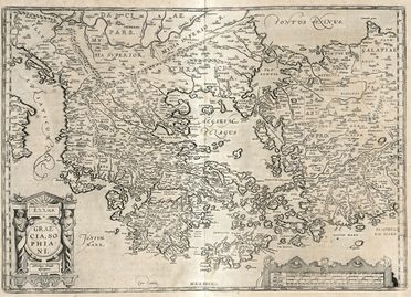  Abraham Ortelius  (Anversa, 1527 - 1598) : lotto di due carte della Grecia.  - Asta Grafica & Libri - Libreria Antiquaria Gonnelli - Casa d'Aste - Gonnelli Casa d'Aste