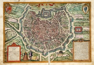  Georg Braun  (Colonia, 1541 - 1622) : Mediolanum (Milano).  Franz Hogemberg  - Asta Grafica & Libri - Libreria Antiquaria Gonnelli - Casa d'Aste - Gonnelli Casa d'Aste