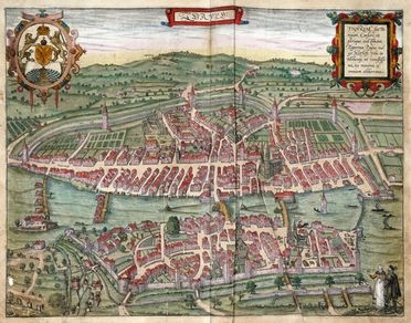  Georg Braun  (Colonia,, 1541 - 1622) : Tigurum (Zurigo).  Frans Hogenberg  (Mechelen,, 1535 - Colonia,, 1590)  - Auction Graphics & Books - Libreria Antiquaria Gonnelli - Casa d'Aste - Gonnelli Casa d'Aste