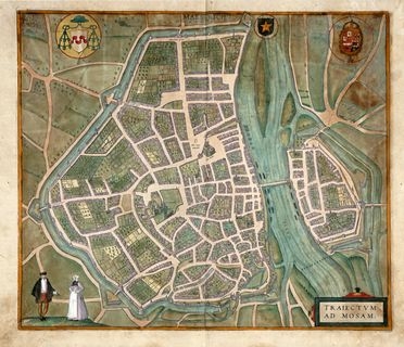  Georg Braun  (Colonia,, 1541 - 1622) : Traiectum ad Mosam (Maastricht).  Frans Hogenberg  (Mechelen,, 1535 - Colonia,, 1590)  - Asta Grafica & Libri - Libreria Antiquaria Gonnelli - Casa d'Aste - Gonnelli Casa d'Aste