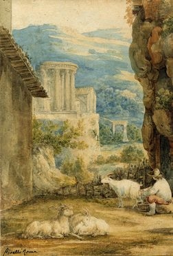  Bartolomeo Pinelli  (Roma, 1781 - 1835) [attribuito a] : Scena bucolica.  - Auction Graphics & Books - Libreria Antiquaria Gonnelli - Casa d'Aste - Gonnelli Casa d'Aste